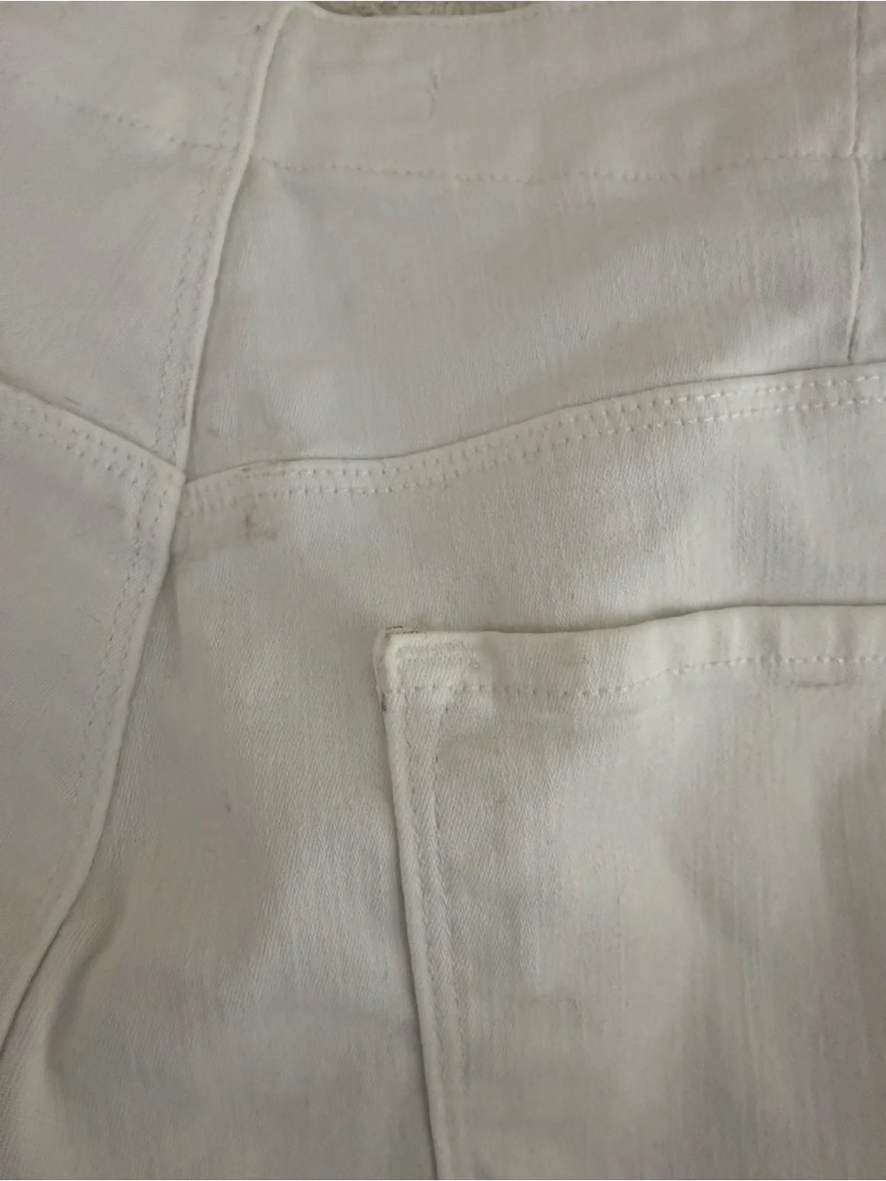 J Brand White High-Rise Button-Detail Jeans